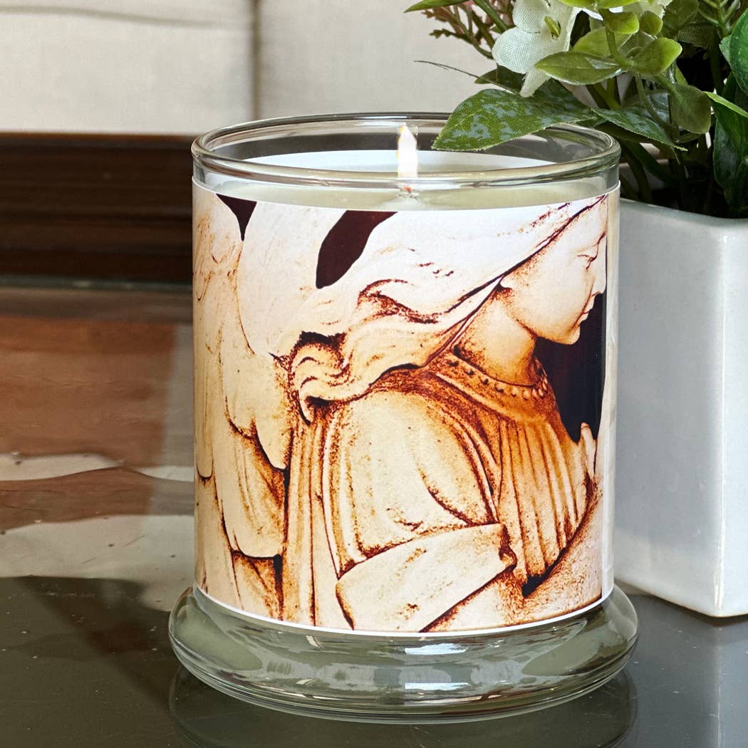 ARCHANGEL MICHAEL WARRIOR ANGEL 10oz CANDLE - ANGELICA