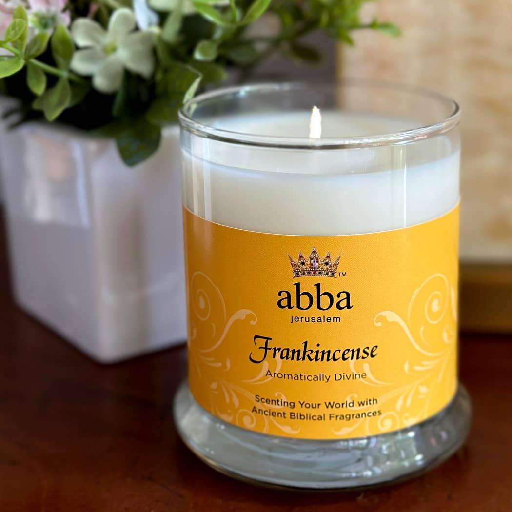 Frankincense 10oz Glass Candle
