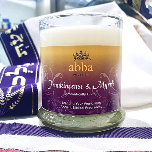 Frankincense & Myrrh 10oz Glass Candle