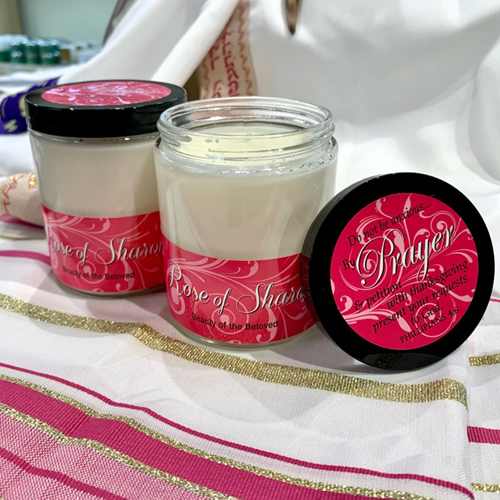 ROSE SCRIPTURE JAR 8oz CANDLE
