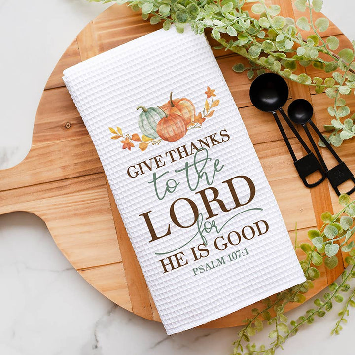 Tea Towel Give Thanks