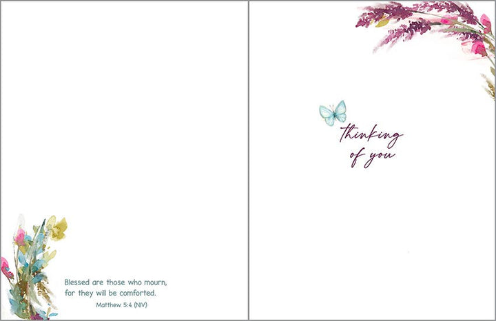 With Scripture Sympathy Greeting Card - Hope Wreath