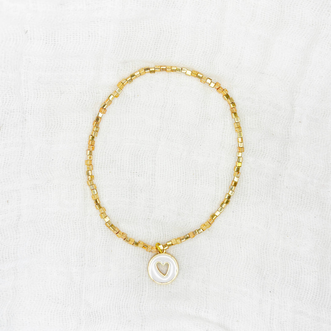 "She Is Safe" Heart Bracelet