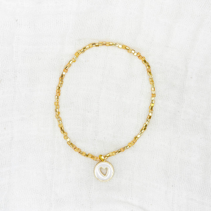 "She Is Safe" Heart Bracelet