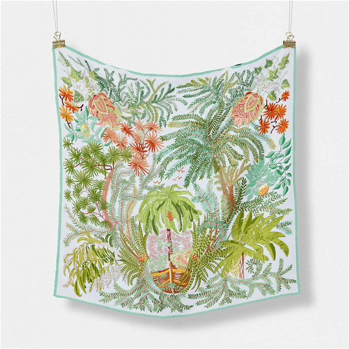 20.9" Silky Satin Square Scarf – Sweet Cream Style_CWASC0642
