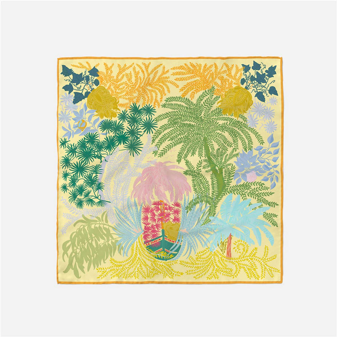 20.9" Silky Satin Square Scarf – Sweet Cream Style_CWASC0642