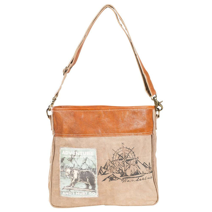 Adventure Is Calling And I.... Zipper Closure Shoulder Bag