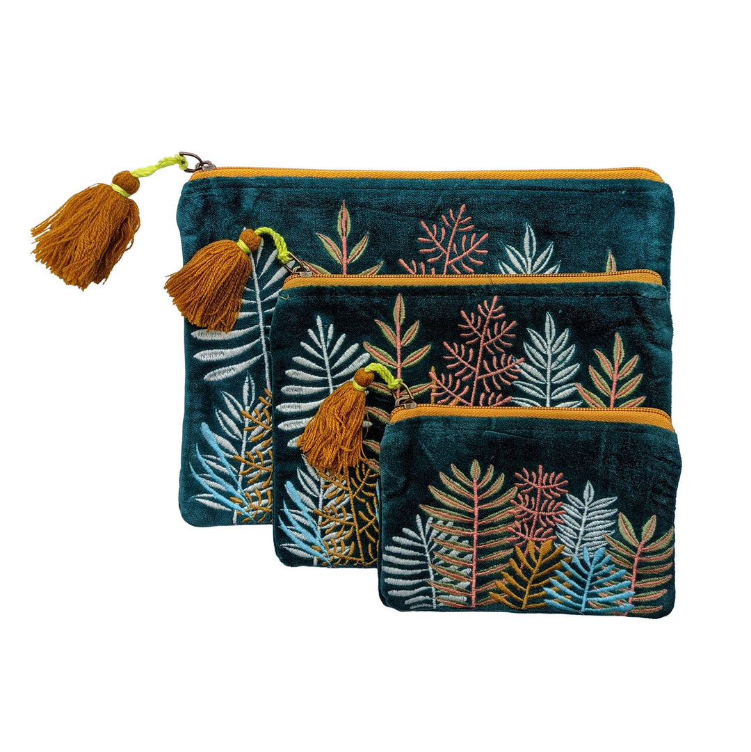 Velvet Leaf Garden Coin Purse