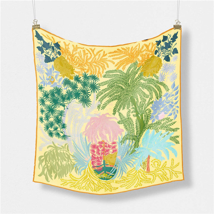20.9" Silky Satin Square Scarf – Sweet Cream Style_CWASC0642