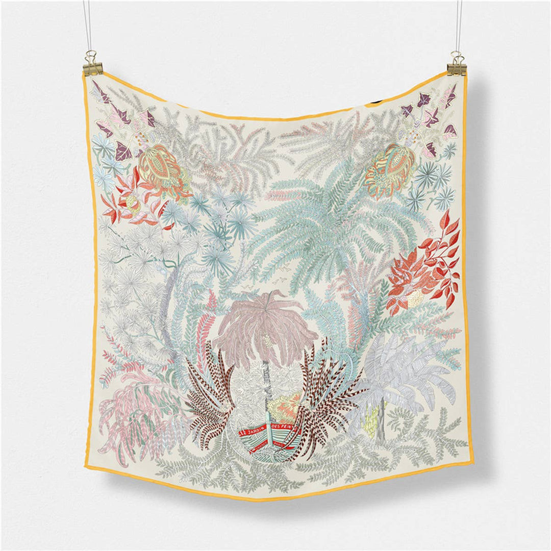 20.9" Silky Satin Square Scarf – Sweet Cream Style_CWASC0642