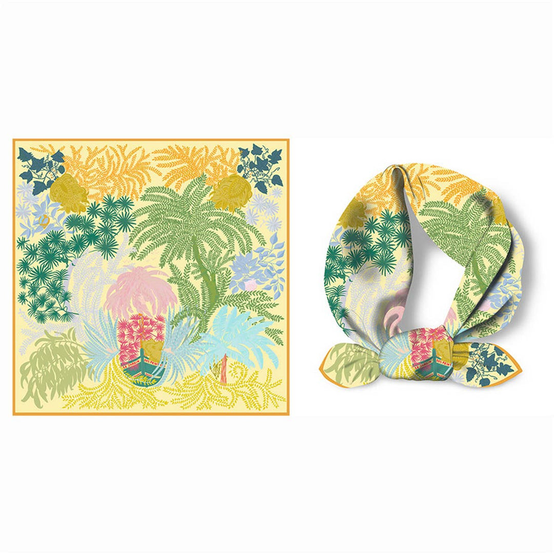 20.9" Silky Satin Square Scarf – Sweet Cream Style_CWASC0642