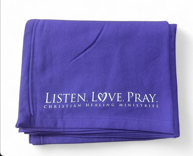 Listen Love Pray Blanket-Christian Healing Ministries 50" x 60"