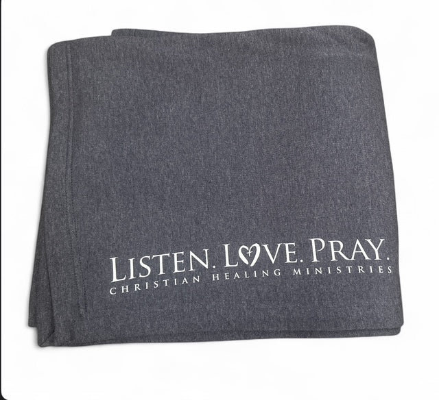 Listen Love Pray Blanket-Christian Healing Ministries 50" x 60"