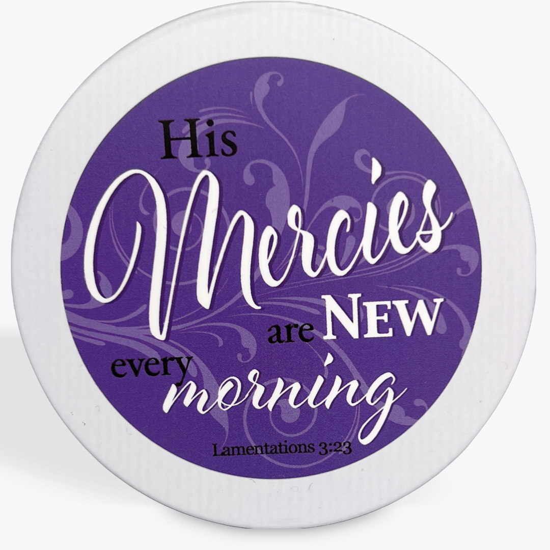 Divine Mercy - 8oz White Tin Candle