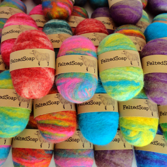 Felted Soap Multicolored Pack of 25 Individually Labeled