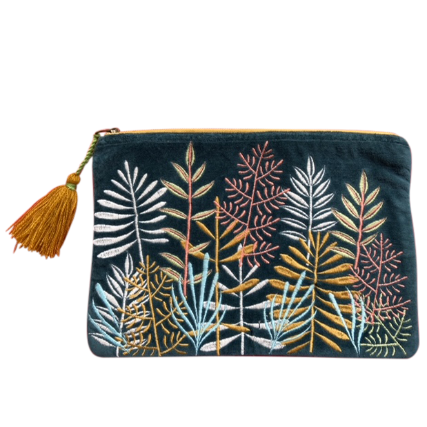 Velvet Leaf Garden Coin Purse