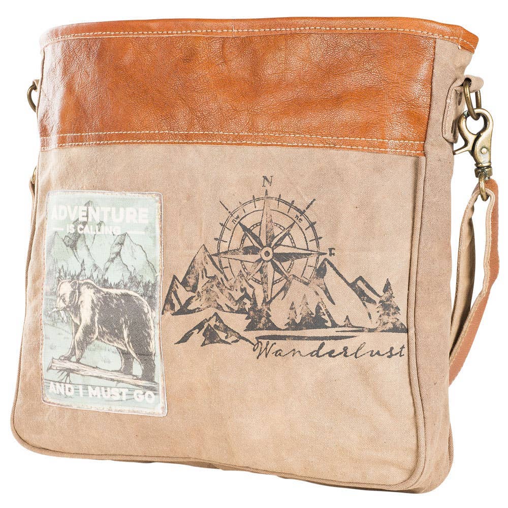 Adventure Is Calling And I.... Zipper Closure Shoulder Bag