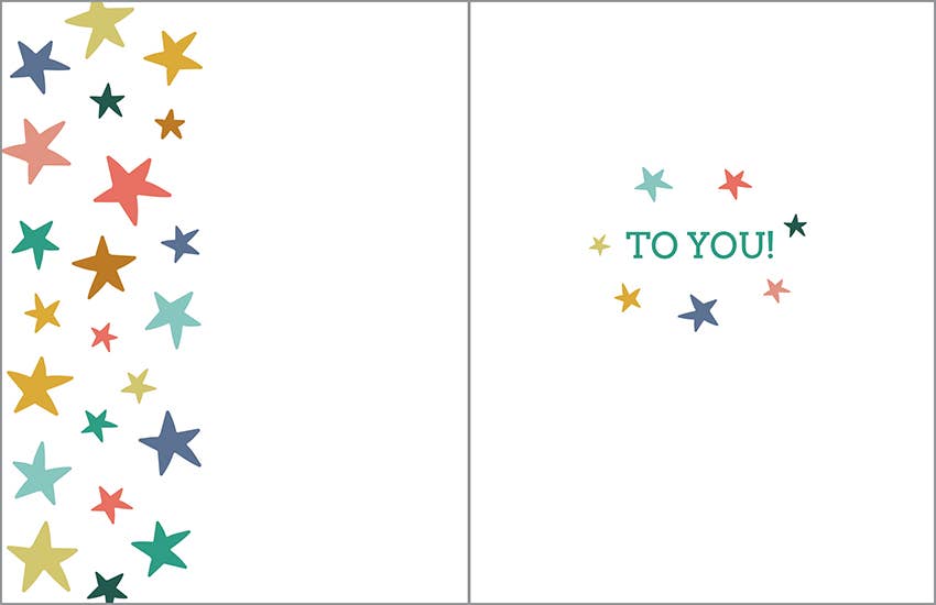 Birthday Greeting Card - Birthday Stars