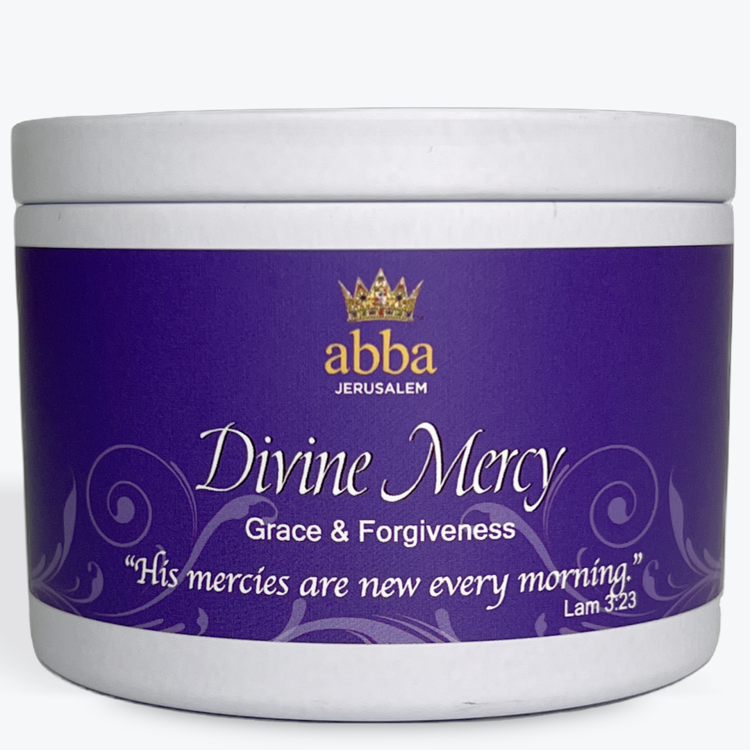 Divine Mercy - 8oz White Tin Candle