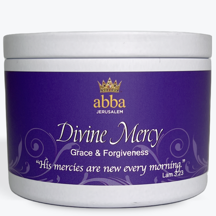 Divine Mercy - 8oz White Tin Candle